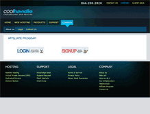 Tablet Screenshot of affiliates.coolhandle.com